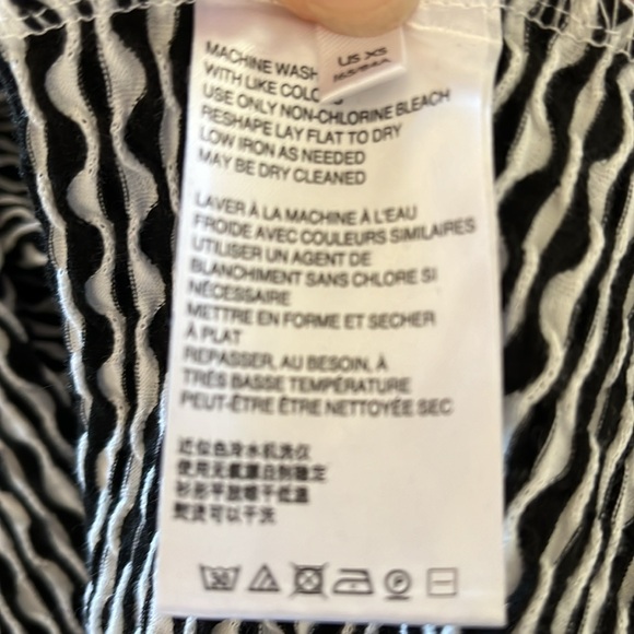 Anthropologie MAEVE Barbara Black And White Jacquard Sleeveless Top - Picture 6 of 9